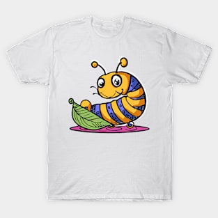 Caterpillar On A Leaf T-Shirt